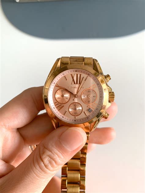 michael kors men's black and rose gold watch|Michael Kors mk 5799.